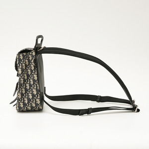 Dior Black Navy Trotter Mini Backpack Oblique  Christian Saddle